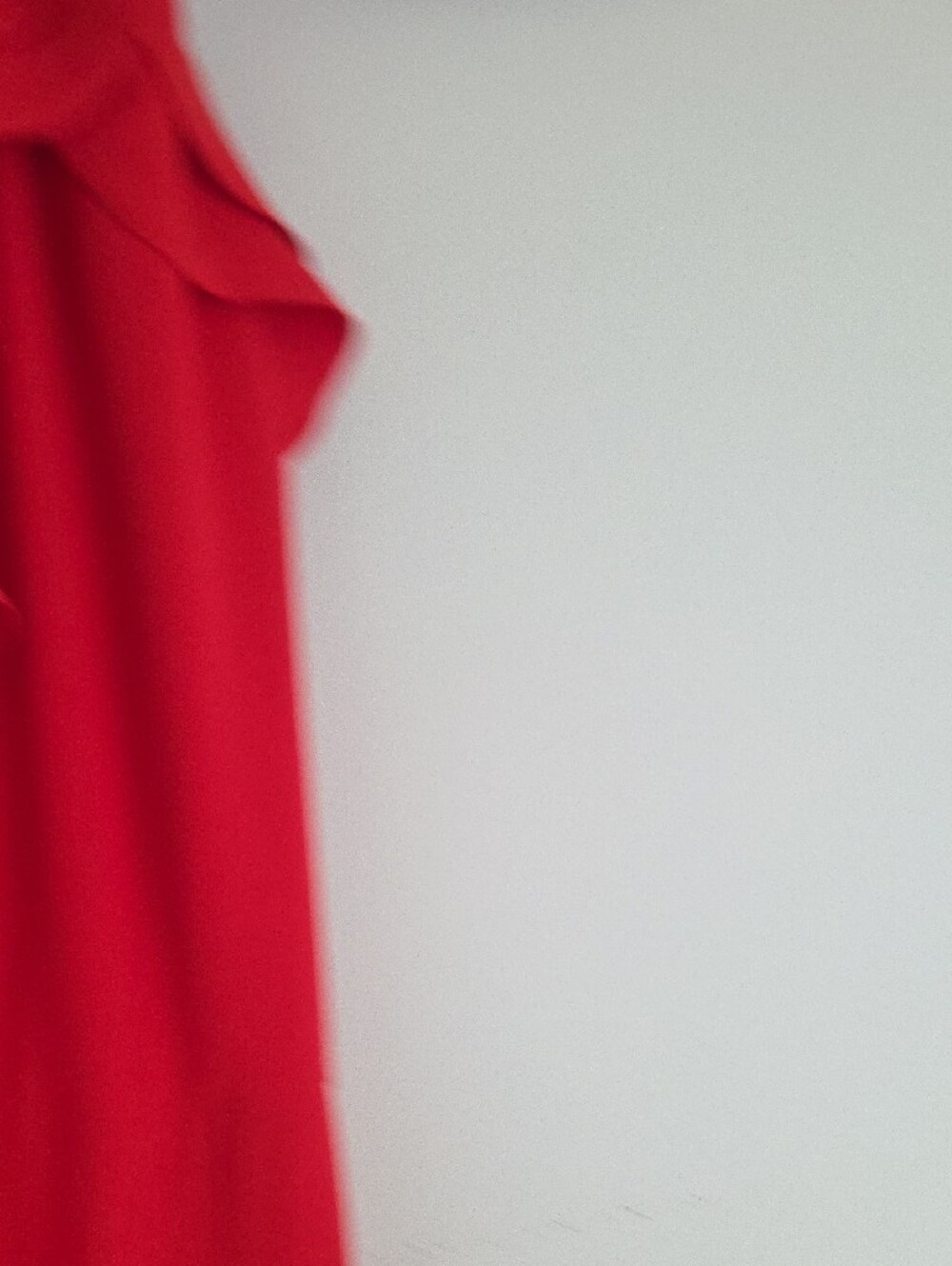 INTERMIX Red One-Shoulder Ruffle Maxi Dress - Picture 4 of 5